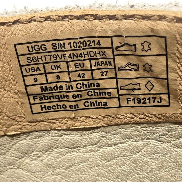 UGG Freamon Suede Chukka Boots Mens Size 9 Waterproof Grey Goat Leather Lining main image 8
